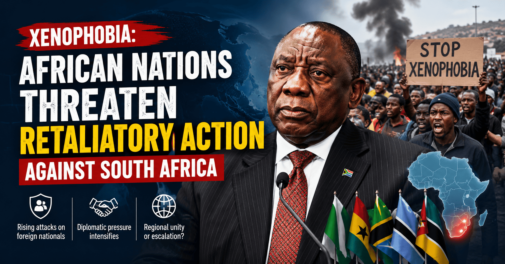 African Nations Demand Action as Xenophobic Tensions Rise in South Africa