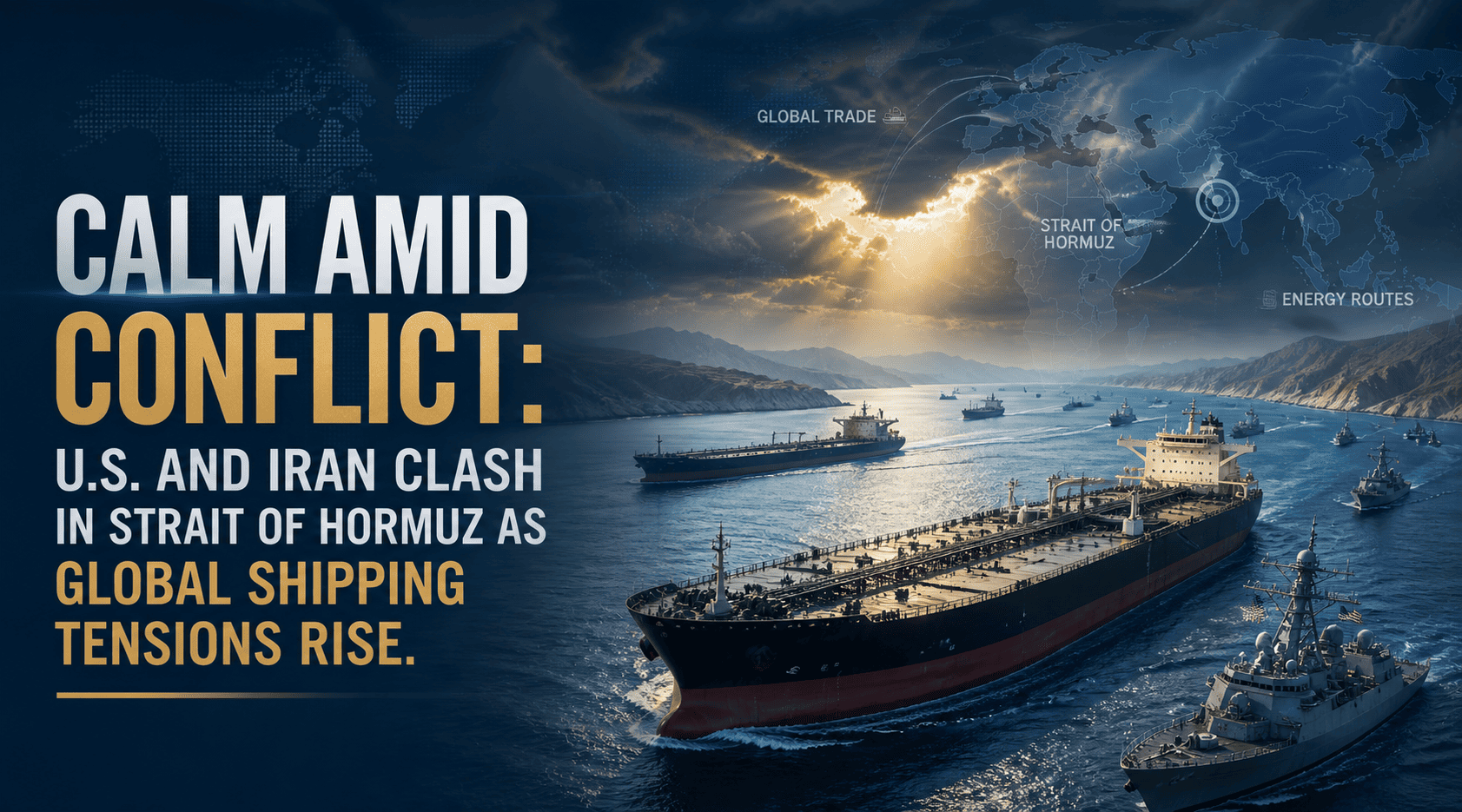 Calm Amid Conflict U.S. and Iran Clash in Strait of Hormuz as Global Shipping Tensions Rise
