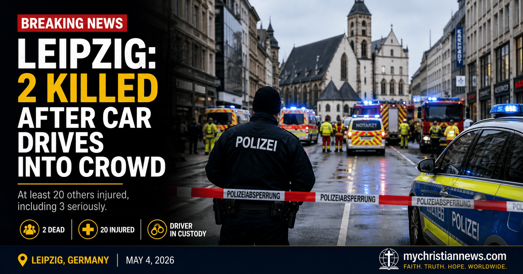 Tragedy in Leipzig as Vehicle Strikes Crowd, Leaving Lives Lost and Many Injured
