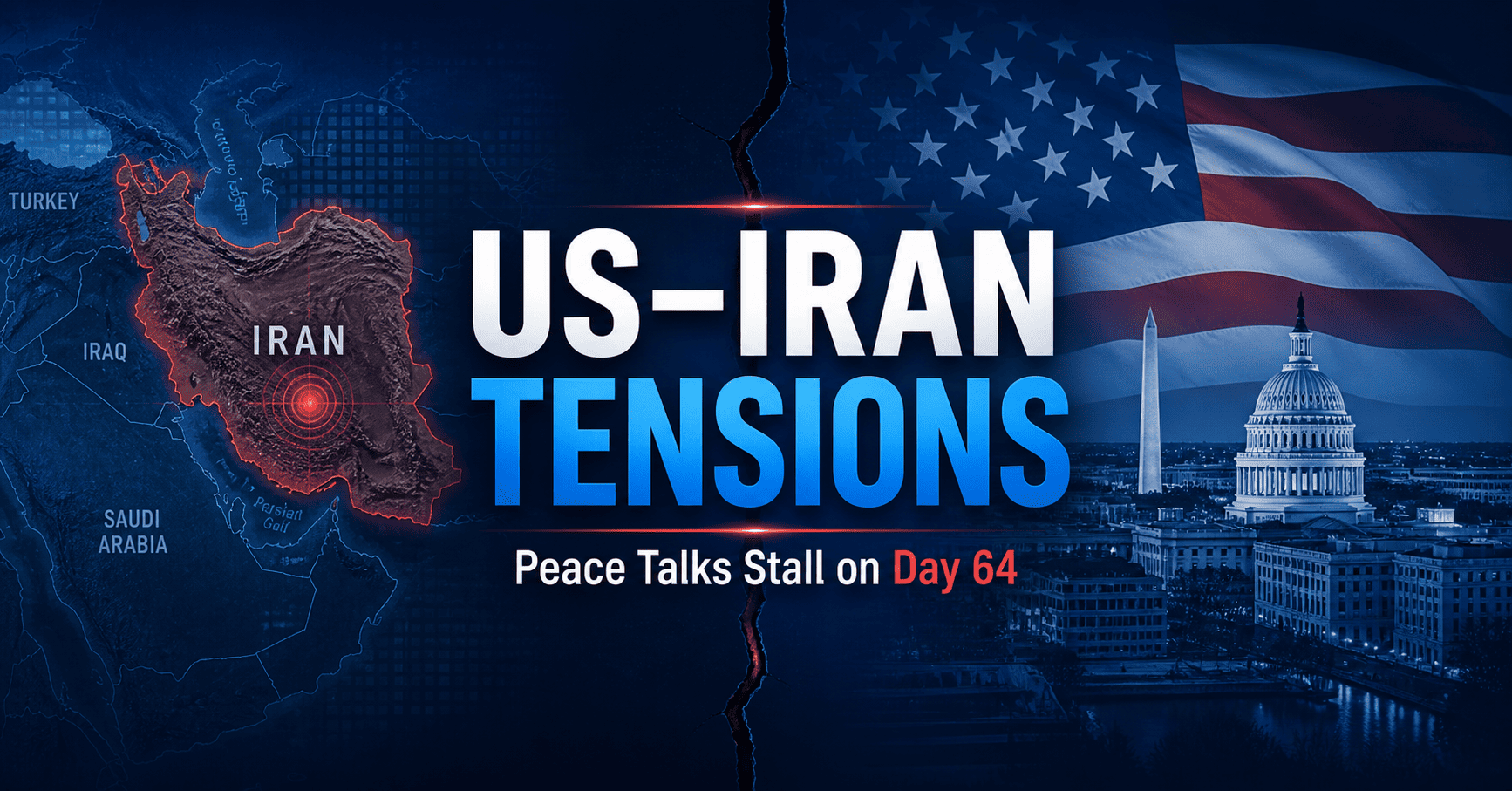 US–Iran War Tensions Continue as Peace Talks Stall on Day 64